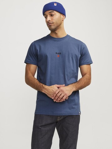 T-Shirt R.D.D. ROYAL DENIM DIVISION en bleu : devant