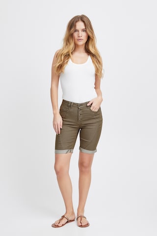 PULZ Jeans - regular Pantalón 'Rosita' en verde: frente