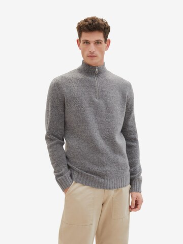 TOM TAILOR Sweater in Grey: front