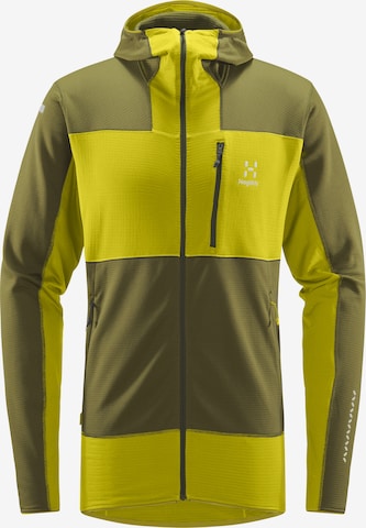 Haglöfs Athletic Fleece Jacket 'L.I.M Mid Fast' in Yellow: front