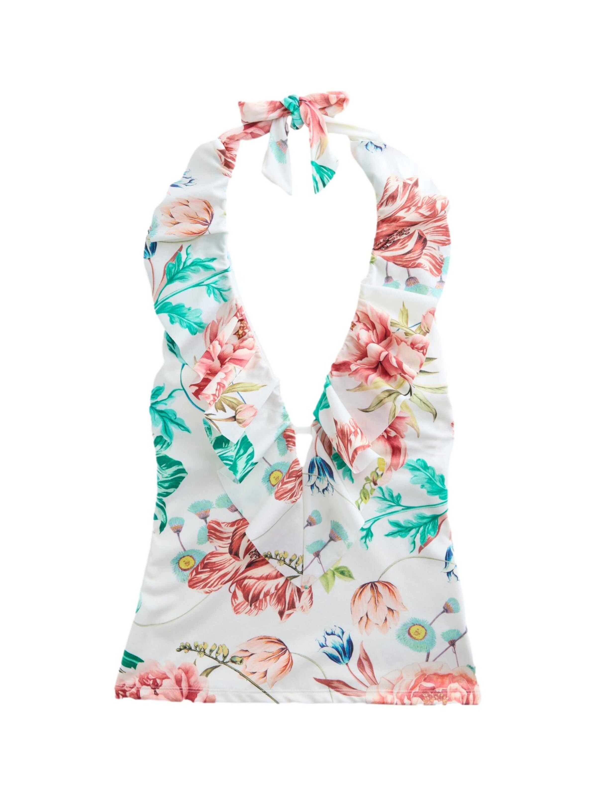 Next Bustier Majica za kopanje brez rokavov | bež barva: sprednja stran