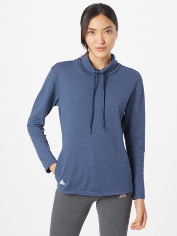 ADIDAS GOLF Athletic Sweatshirt in Blue: front