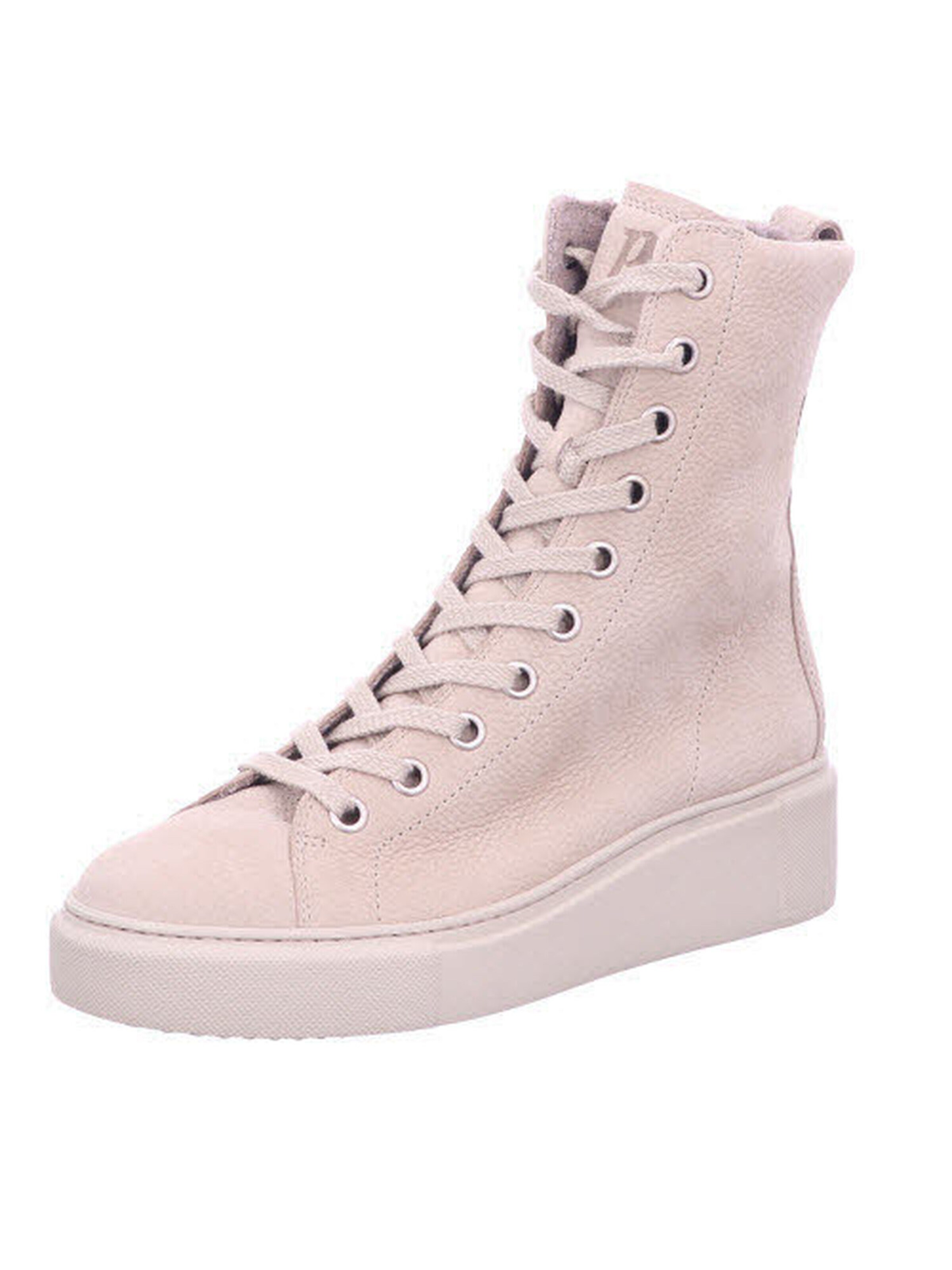 Paul Green Lace-Up Ankle Boots in Pink: front