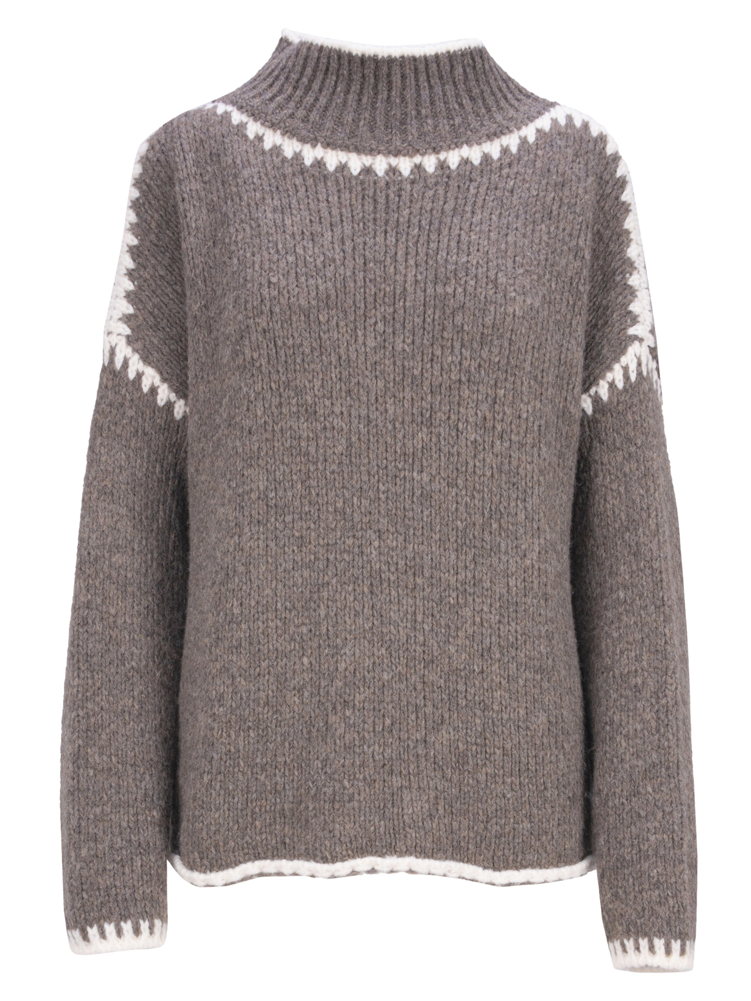 Pull-over 'JOLIE' Seasons of April en marron : devant