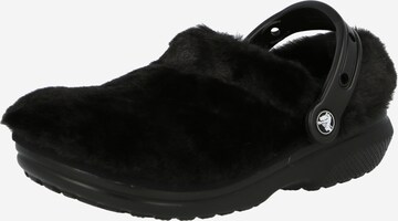 Crocs Clogs 'Classic Fur Sure' in Schwarz: predná strana