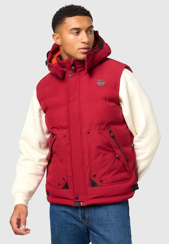 Gilet 'Egoor' STONE HARBOUR en rouge : devant