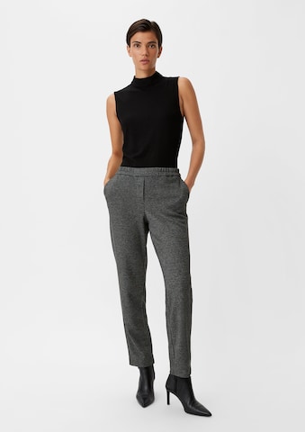 COMMA Regular Pants in Black: front