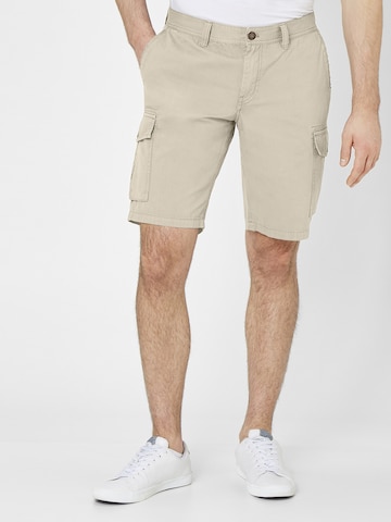 REDPOINT Regular Cargo Pants in White: front