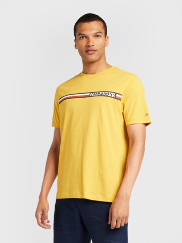 TOMMY HILFIGER - Camiseta en amarillo: frente