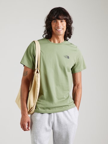 THE NORTH FACE Póló 'MOUNTAIN SKETCH' - zöld