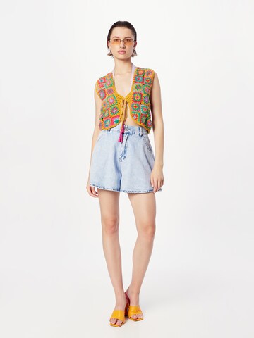 Nasty Gal Wide Leg Shorts in Blau