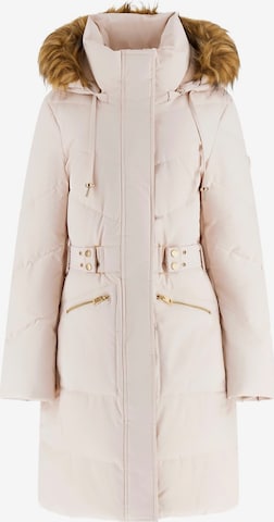 GUESS Winter Jacket in Beige: front