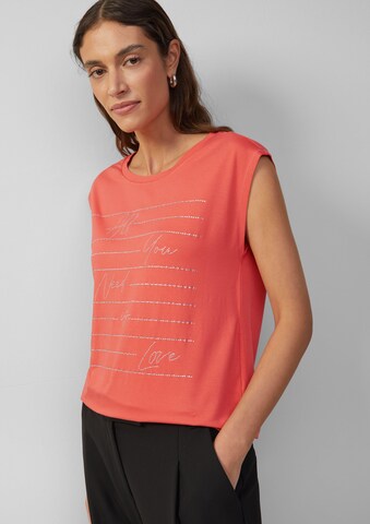 T-shirt s.Oliver BLACK LABEL en rouge