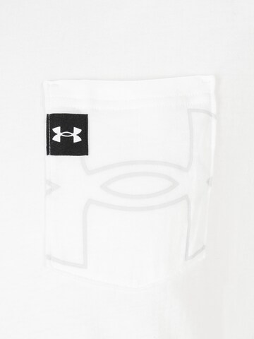 T-Shirt fonctionnel 'ELEVATED CORE' UNDER ARMOUR en blanc