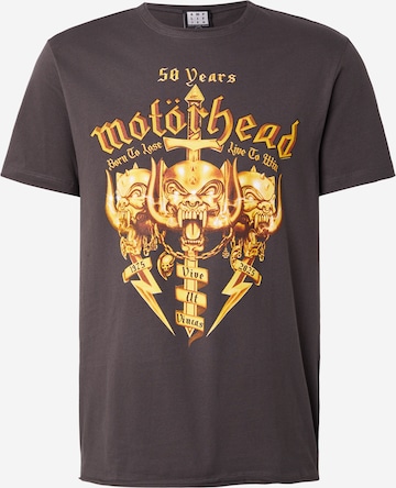 T-Shirt 'MOTORHEAD - GOLD CREST 50TH' AMPLIFIED en gris : devant