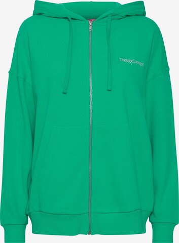 The Jogg Concept Zip-Up Hoodie in Green: front