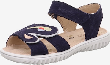 SUPERFIT Sandalen 'Sparkle' in Blauw: voorkant