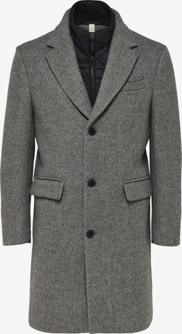 SELECTED HOMME Between-seasons coat 'Joseph' in Grey: front