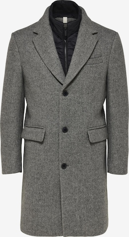 Manteau mi-saison 'Joseph' SELECTED HOMME en gris : devant