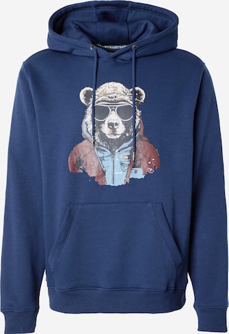 Sweat-shirt BLEND en bleu : devant