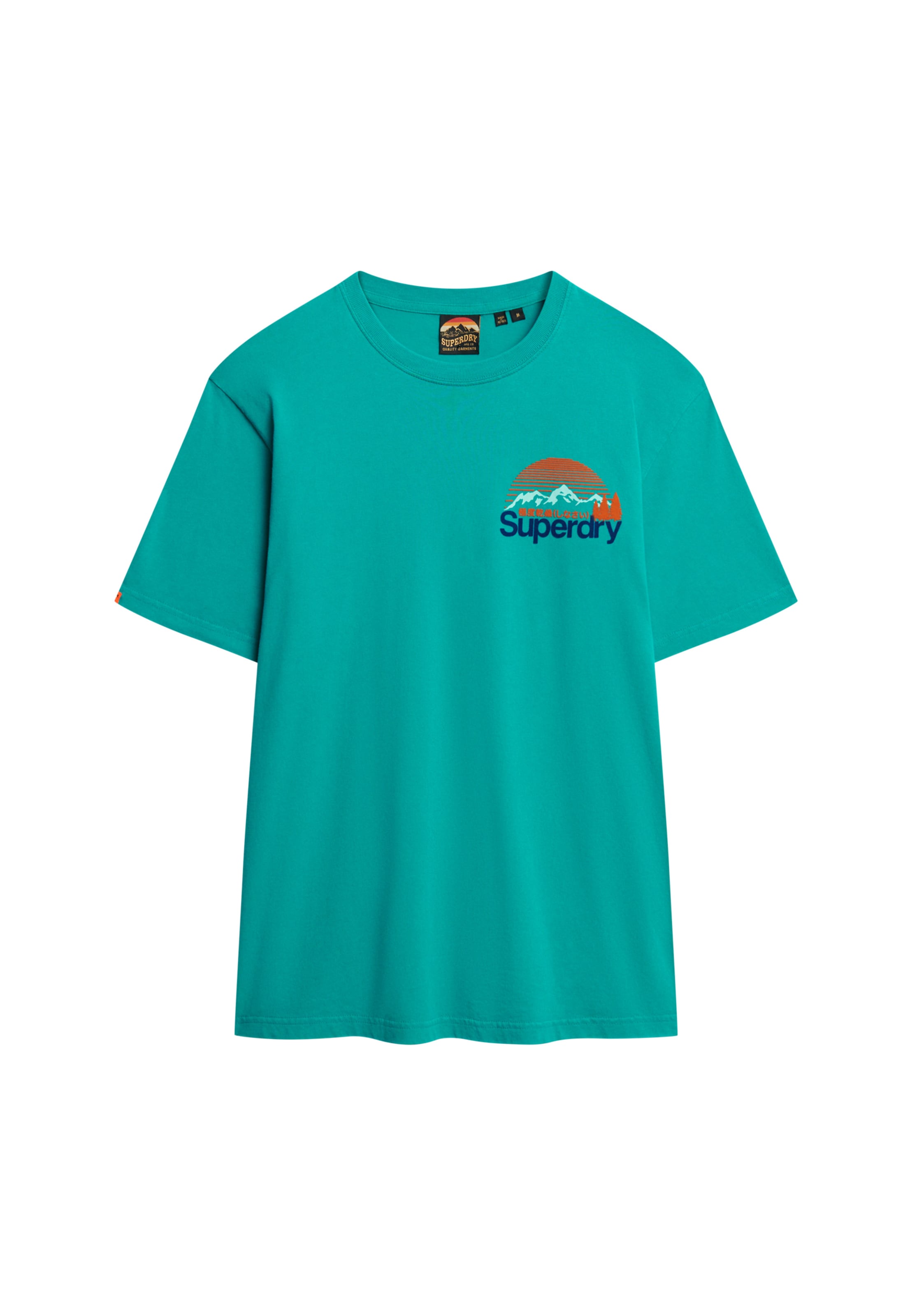 T-Shirt 'Great Outdoors' Superdry en bleu : devant