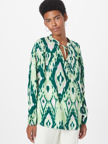 Liebesglück Blouse 'Aya' in Groen: voorkant