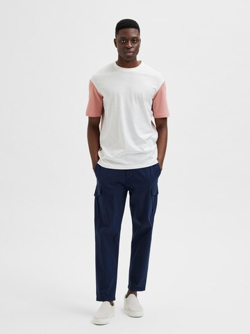 SELECTED HOMME T-Shirt 'Dominic' in Pink