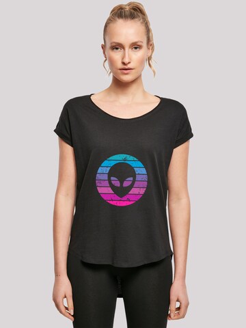 F4NT4STIC Shirt 'Alien Kopf' in Zwart: voorkant
