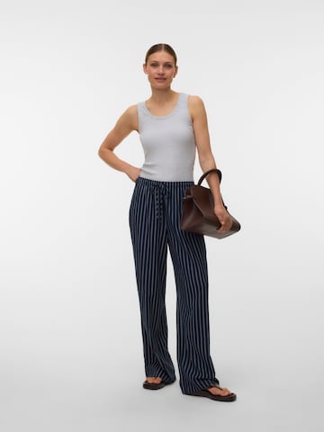 VERO MODA Wide leg Pants 'VMROSIE' in Blue