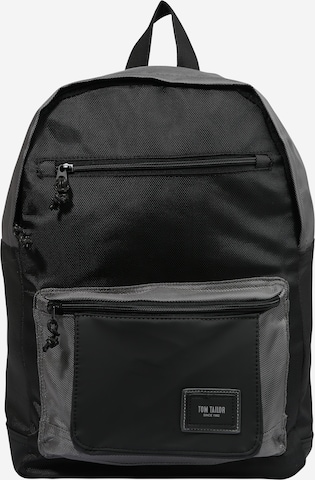 TOM TAILOR Backpack 'Trenton' in Black: front