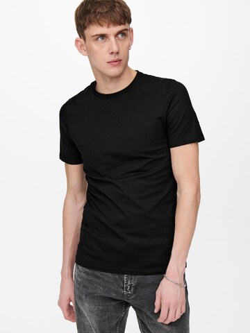 T-Shirt Only & Sons en noir