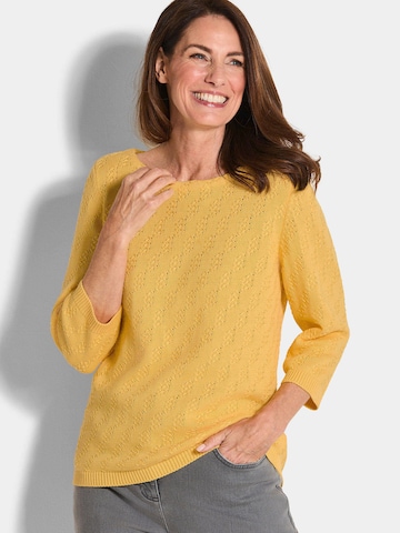 Goldner Pullover in Gelb: Vorderseite