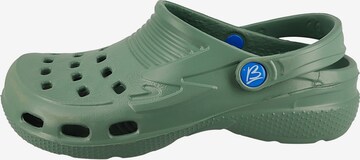 BECK - Zapatos abiertos en verde: frente
