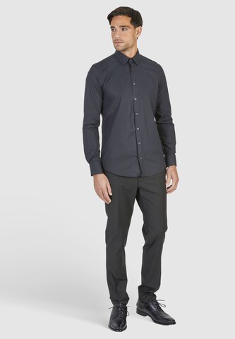 HECHTER PARIS Regular fit Business Shirt 'Xtension' in Black