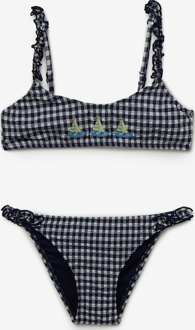 CALZEDONIA Bralette Bikini in Blue: front