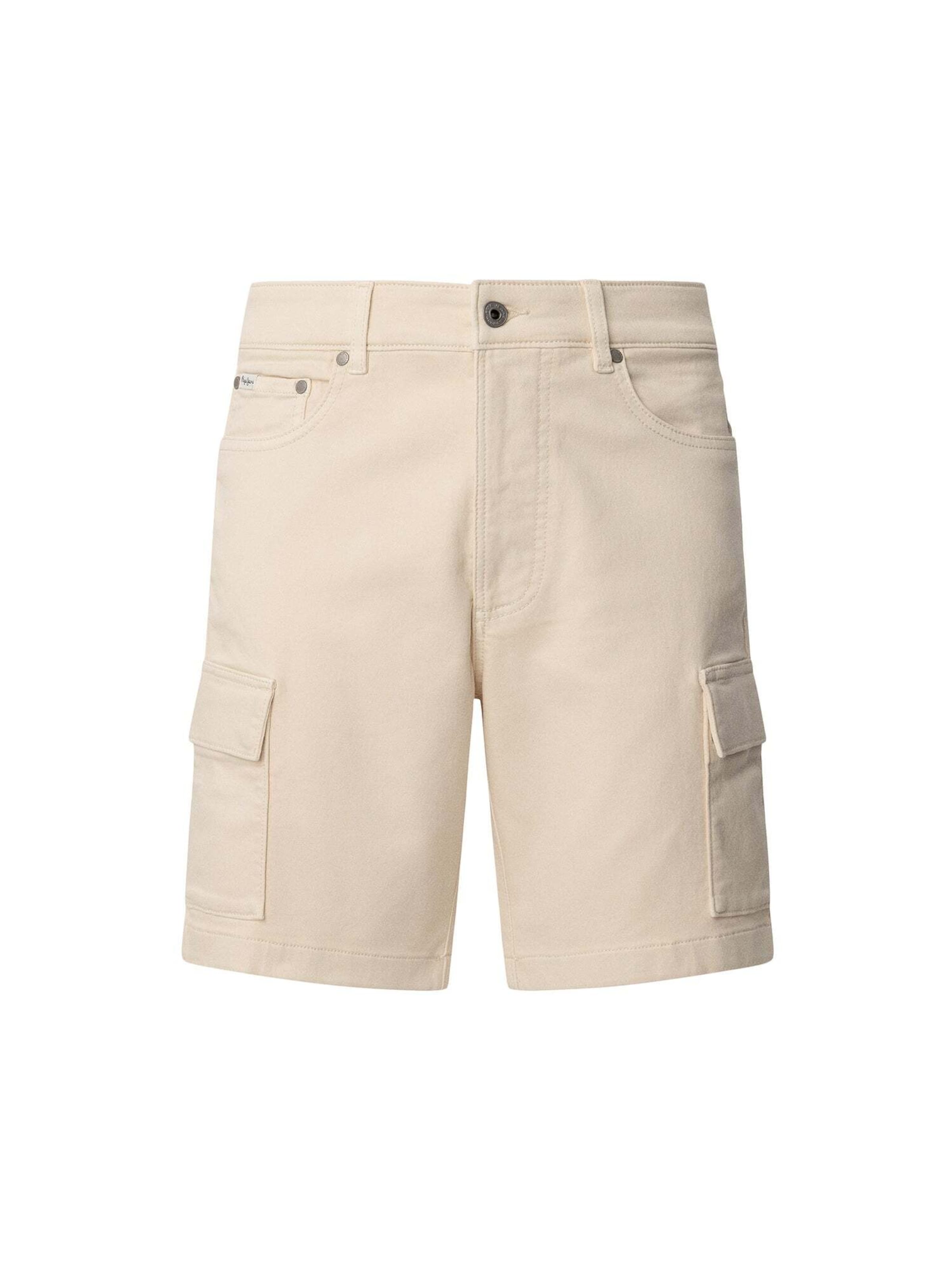 Pepe Jeans Cargobroek 'Gymdigo' in Wit: voorkant