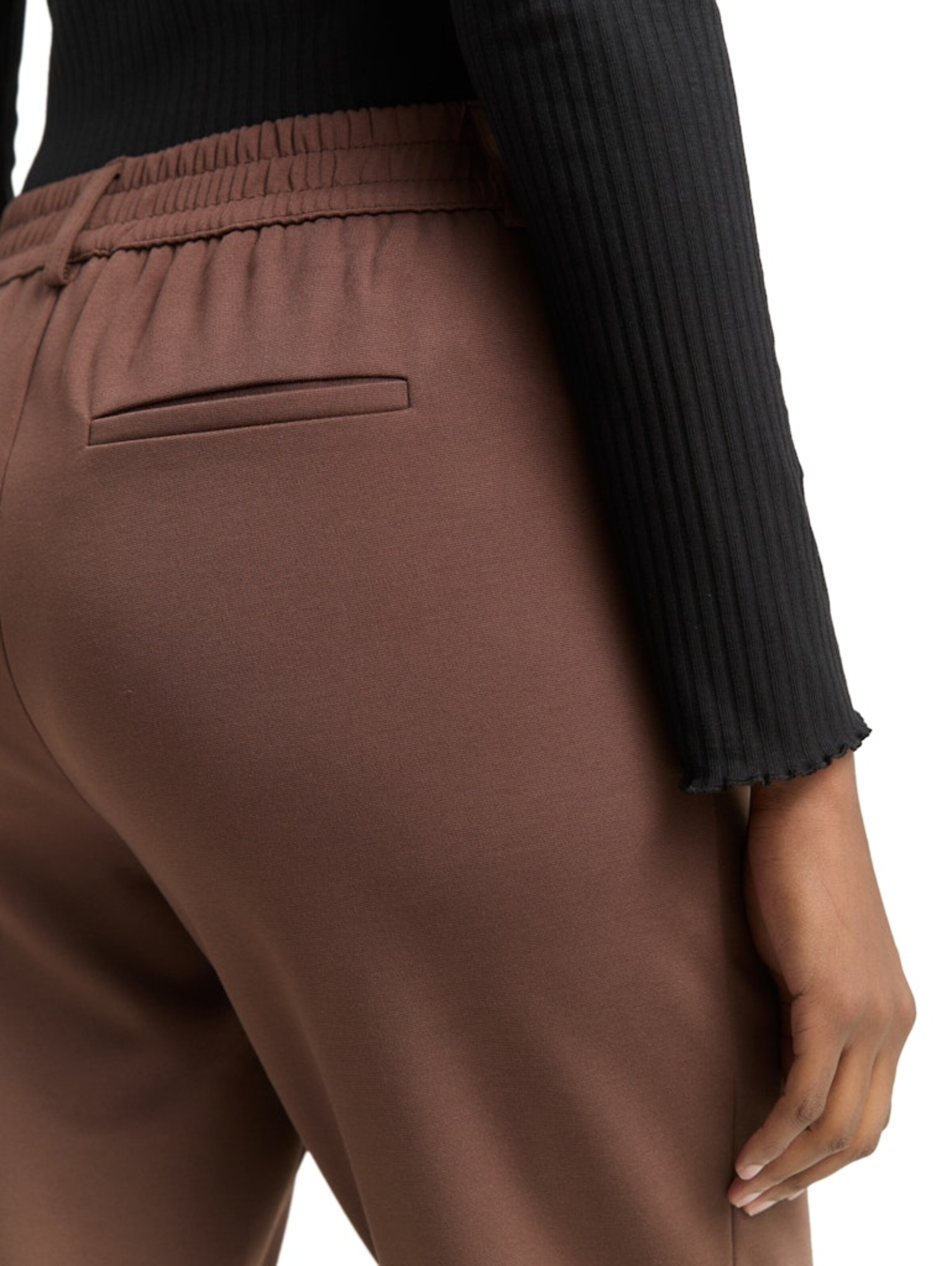 TOM TAILOR DENIM Tapered Pants in Brown