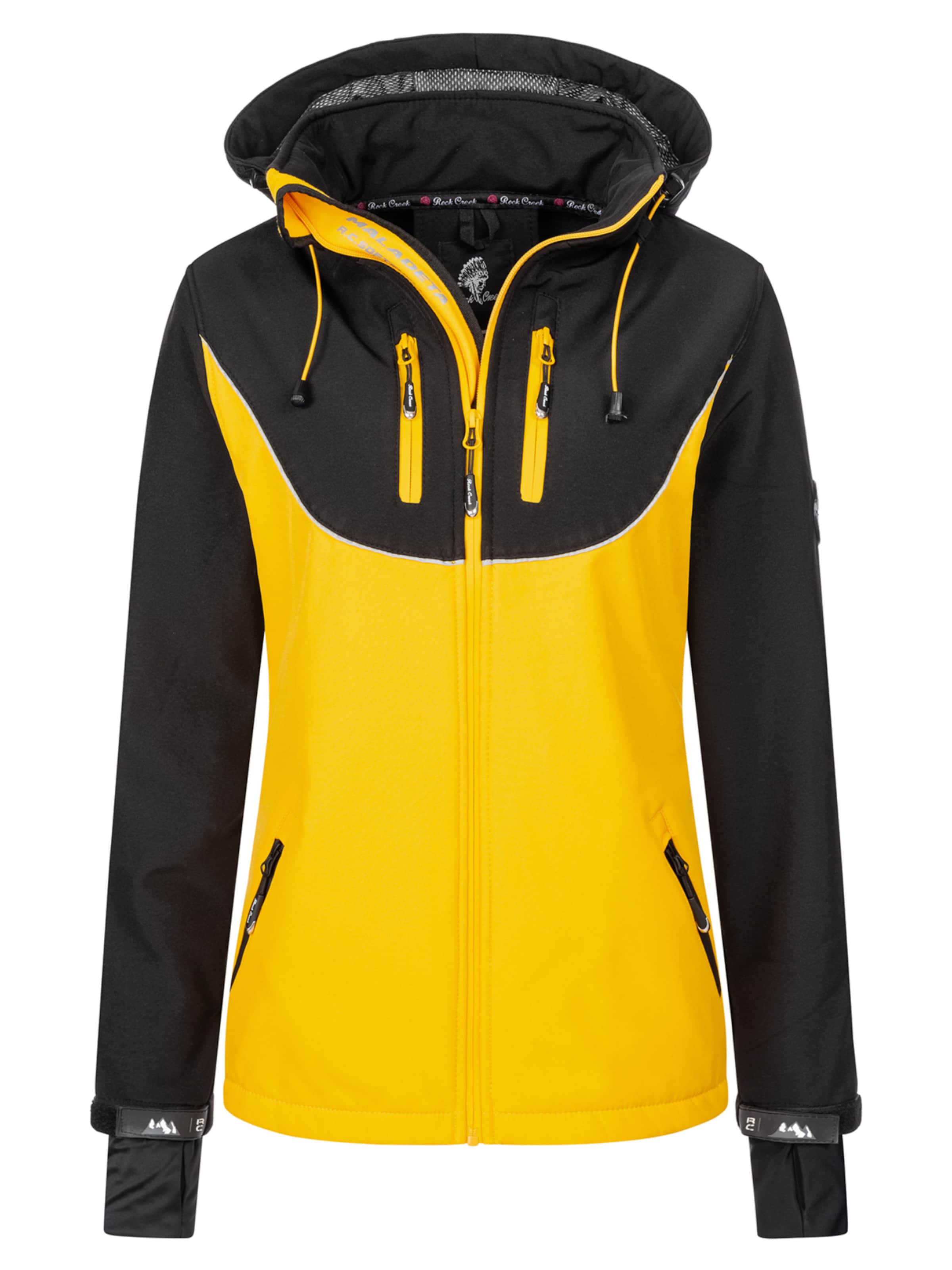 Rock Creek Funktionsjacke in Gelb: Vorderseite
