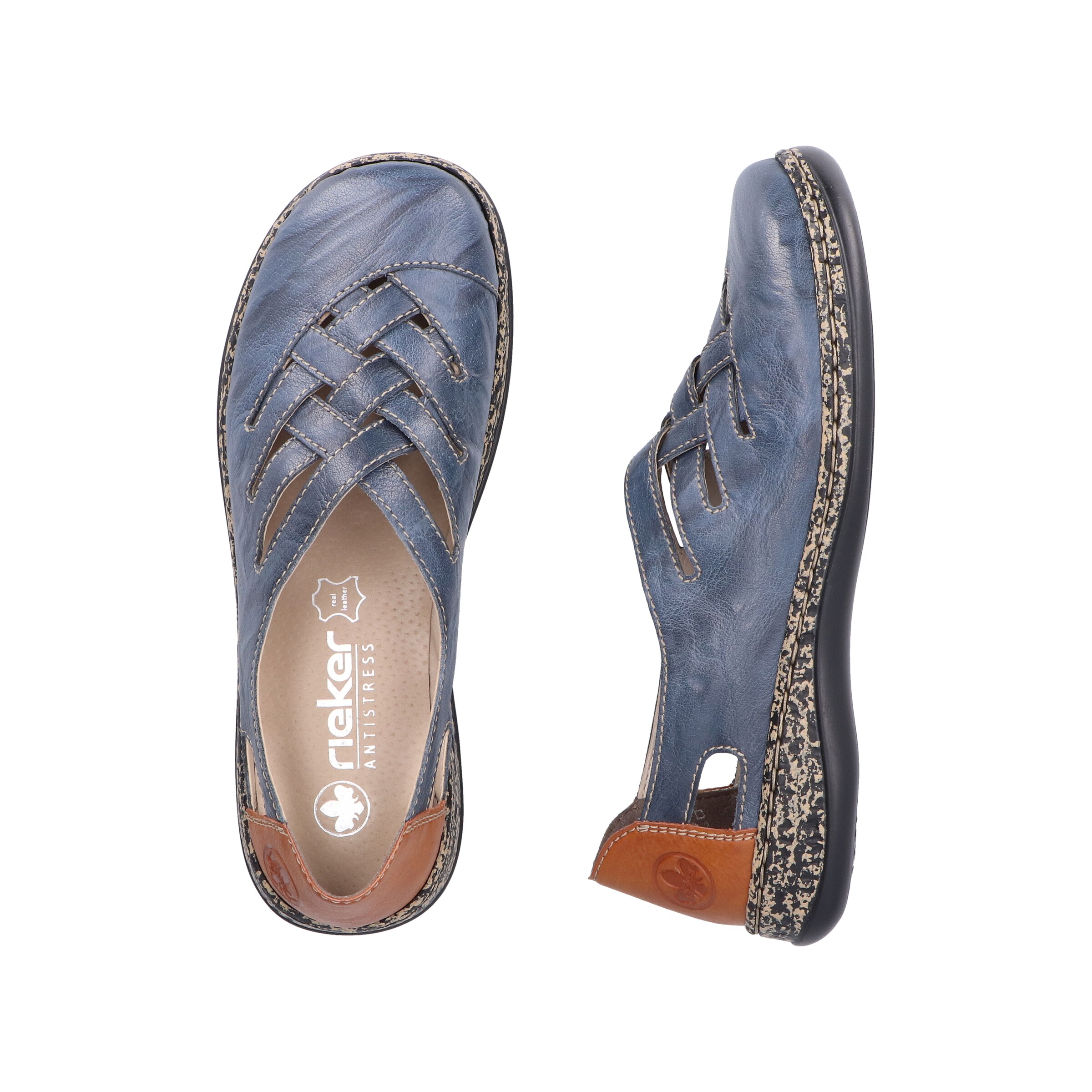 Rieker Slipper in Blau