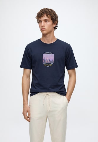 JACK & JONES - Camiseta 'JORFREDERIKSBERG' en azul