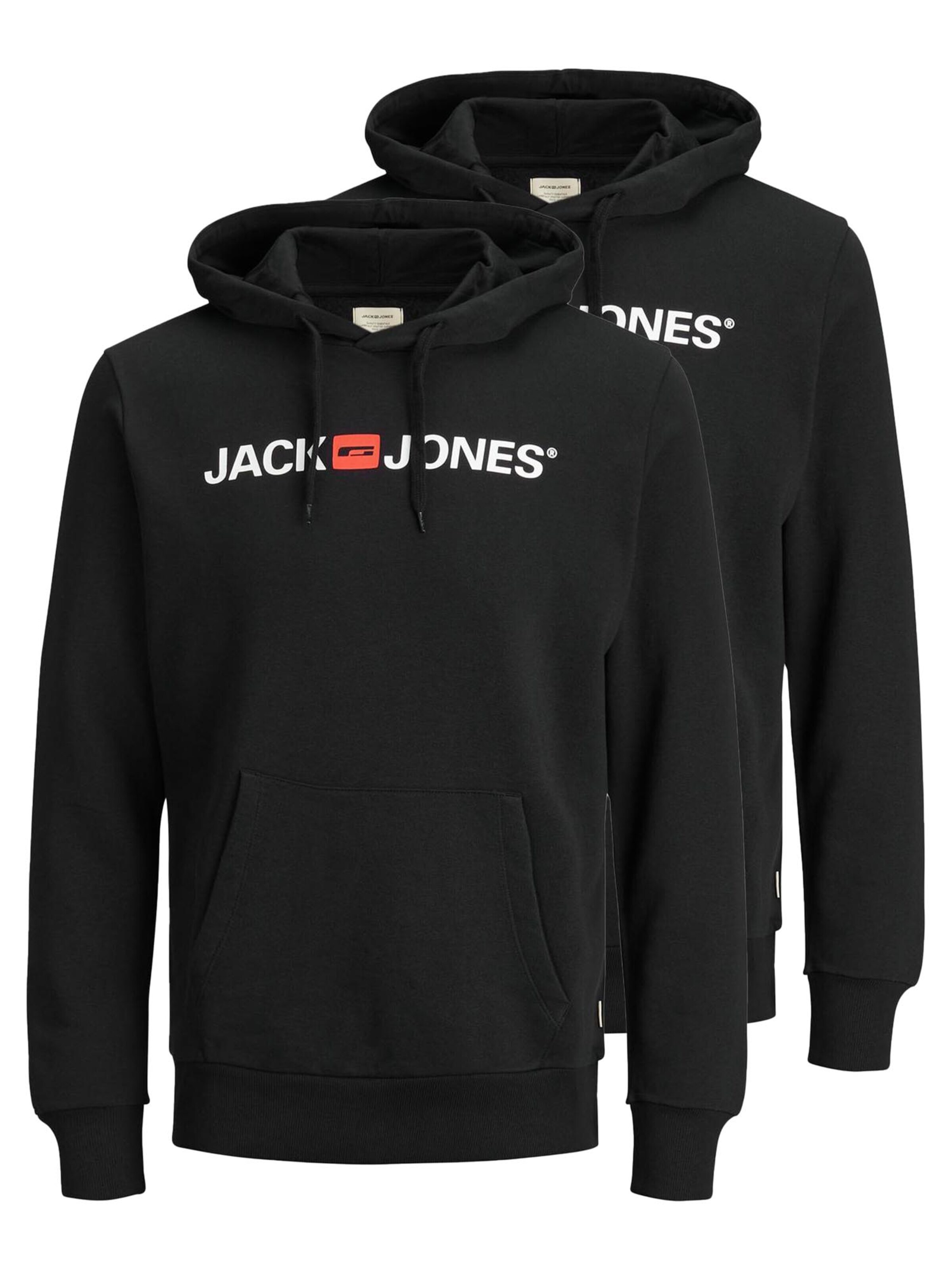 JACK & JONES Sweatshirt 'Corp' in Black: front