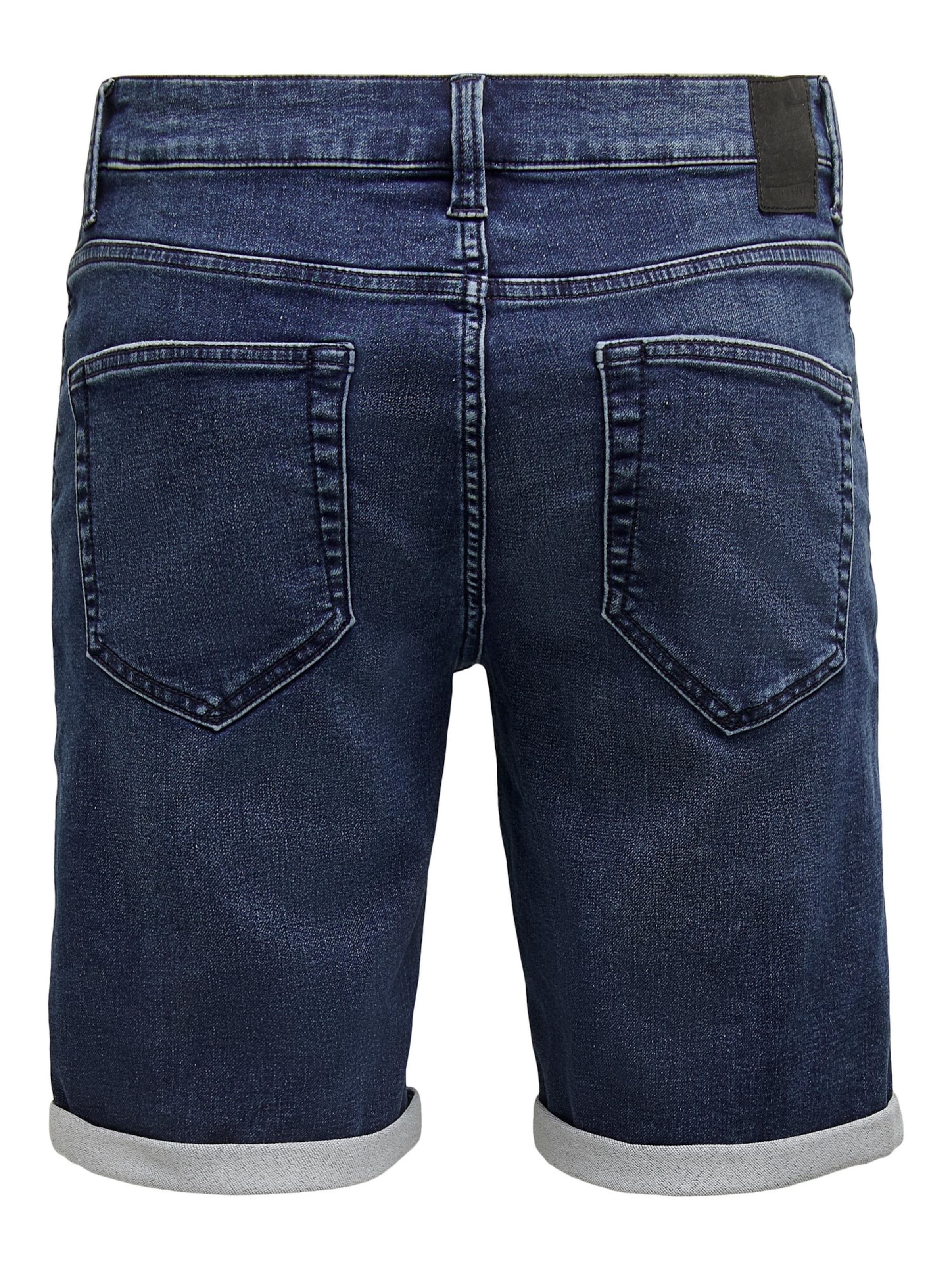 Only & Sons Slimfit Kavbojke 'Ply Life' | modra barva