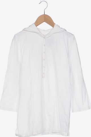 EDDIE BAUER Sweatshirt & Zip-Up Hoodie in S in White: front