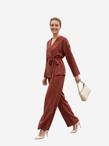 My fashion - Calças de fato em vermelho
