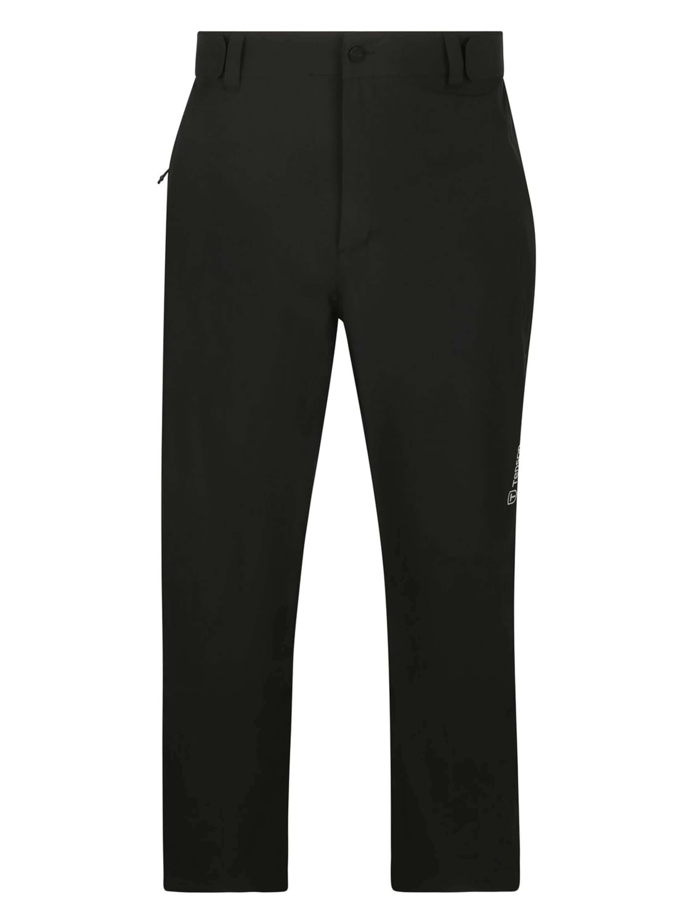 TENSON Regular Pants in Black: front
