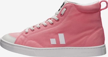 Ethletic High-Top Sneakers in Pink: front