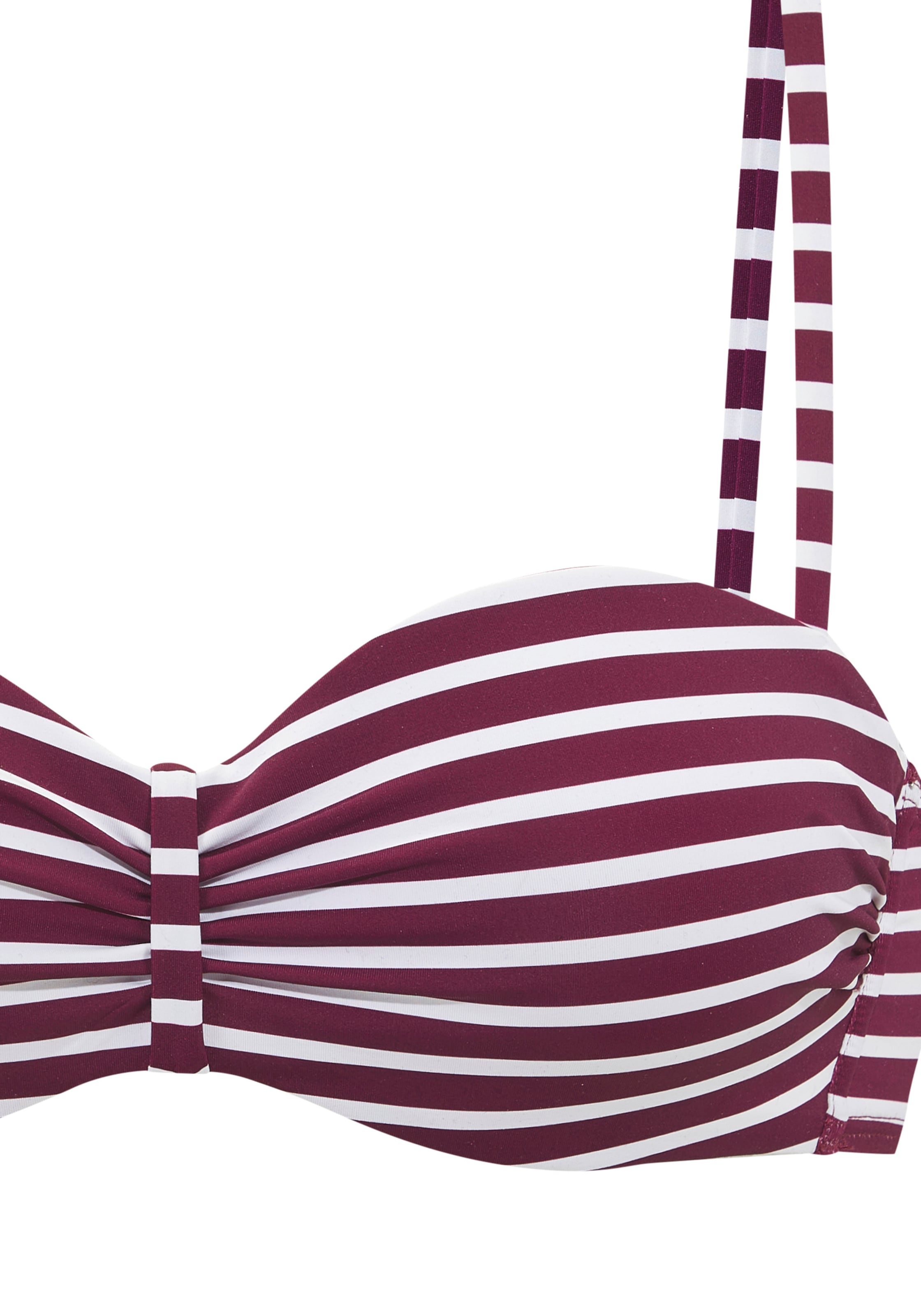 VENICE BEACH Push-up Bikini Top in Red