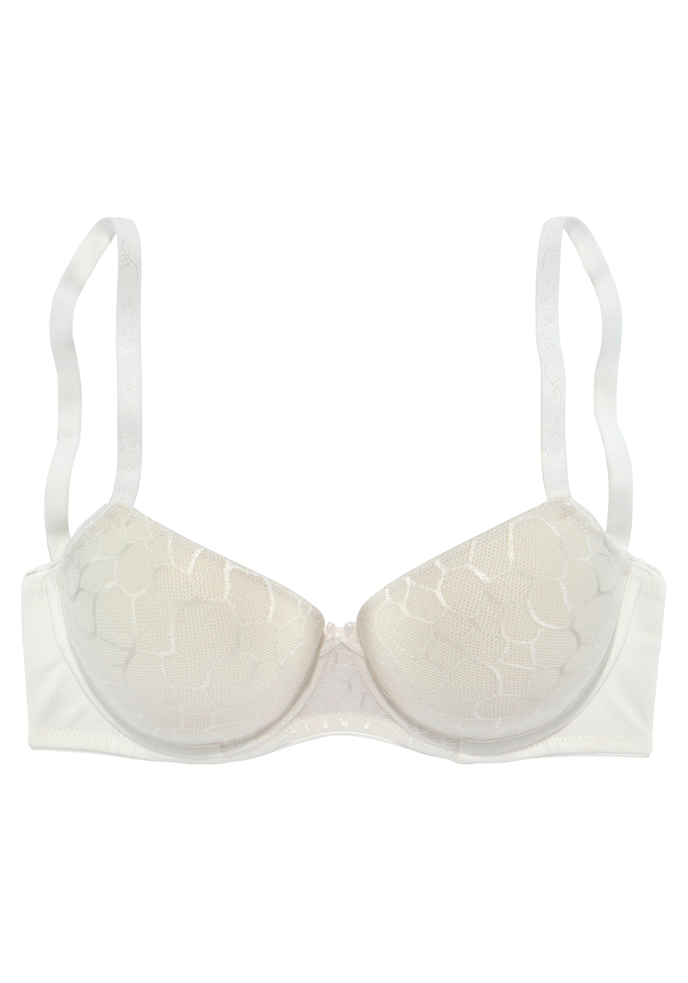 LASCANA T-shirt BH in Wit: voorkant