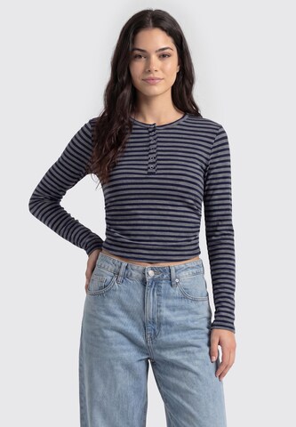 T-shirt MYMO en bleu : devant