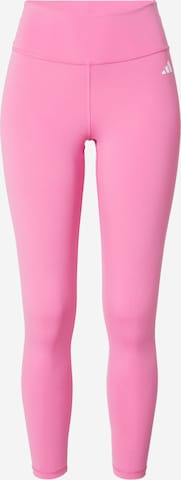 ADIDAS PERFORMANCE Skinny Sportbroek 'Essentials' in Roze: voorkant